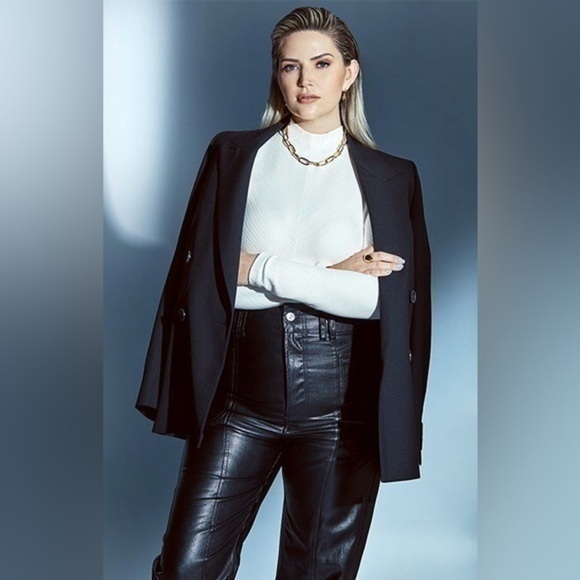 KNIX | Papaya Mock Neck Bodysuit mock neck ribbed cream birds papaya collab- XXL - Picture 1 of 11